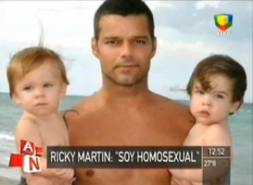 Ricky Martín admitió su homosexualidad
